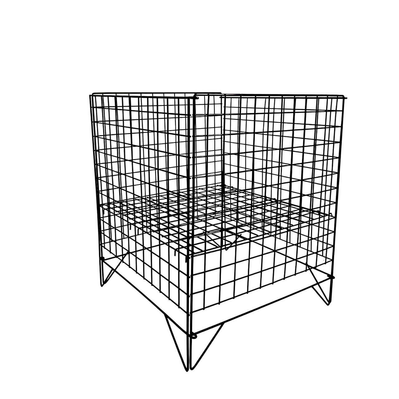 Black Dump Bin Basket Retail Merchandising Display Storage Bin