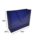Blue Paper Carrier Bags with Rope Handles – Various Sizes and Matt Finishes