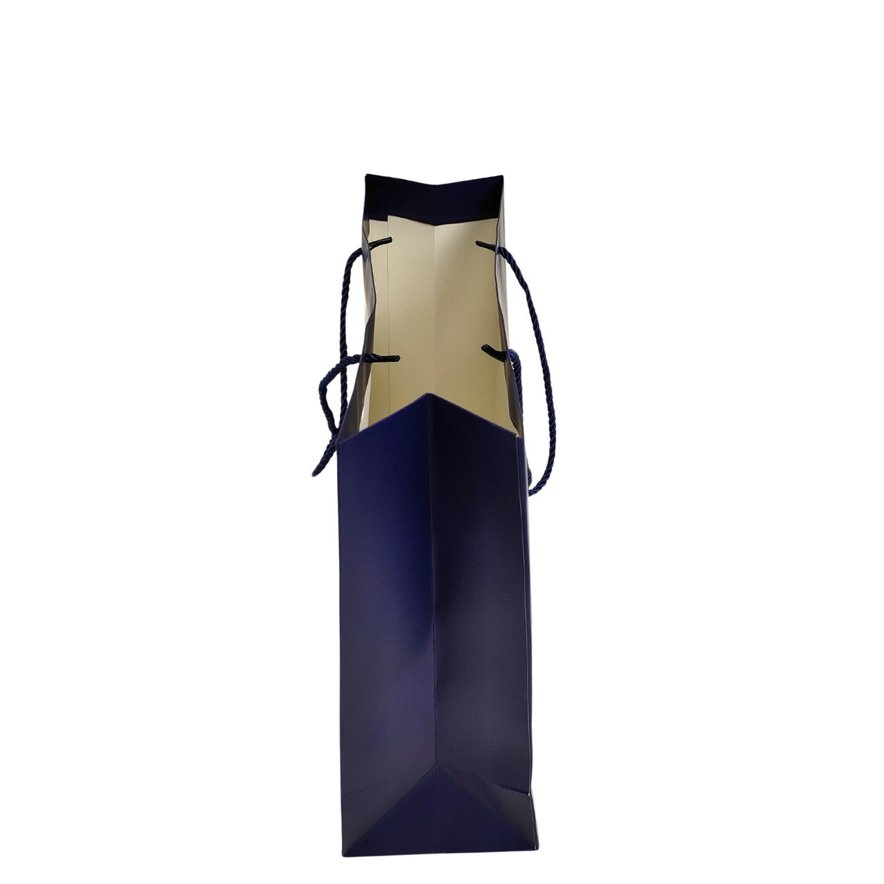 Blue Paper Carrier Bags with Rope Handles – Various Sizes and Matt Finishes