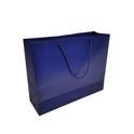 Blue Paper Carrier Bags with Rope Handles – Various Sizes and Matt Finishes