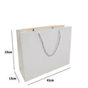 White Paper Carrier Bags with Rope Handles – Various Sizes and Matt Finishes