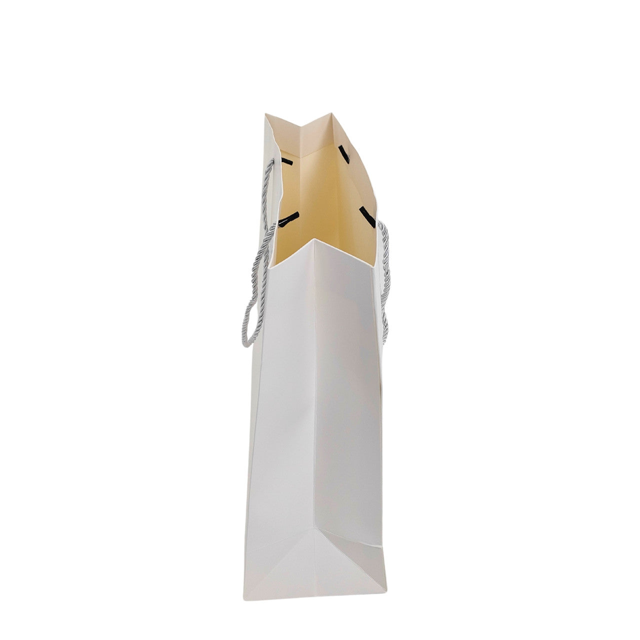 White Paper Carrier Bags with Rope Handles – Various Sizes and Matt Finishes