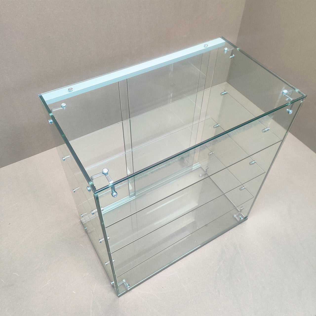 New Heavy Duty Countertop Ambient Glass Sweet Food Display Cabinet Case