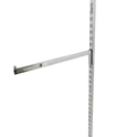 Chrome Straight Arm For Twin Slot Uprights For Retail Display Shopfittings