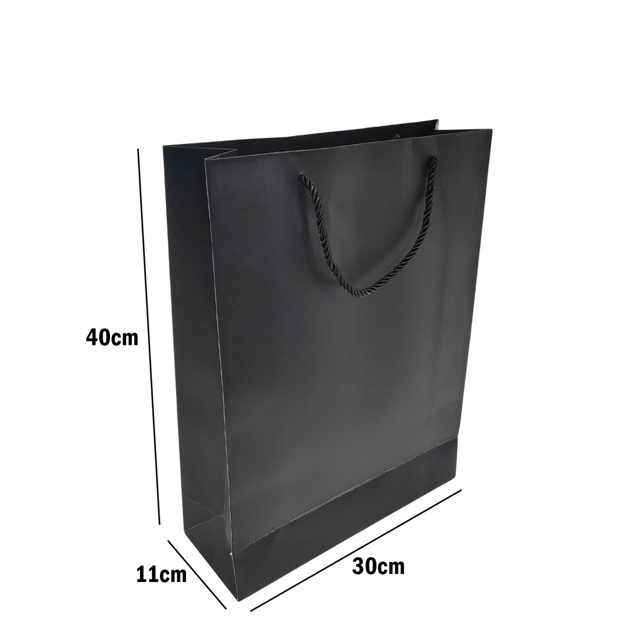 Paper Carrier Bags with Rope Handles – Various Sizes and Matt Finishes for Retail