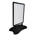 Black Heavy Duty Silver Pavement Sign Waterbase A1&A2 Outdoor Poster Display Stand