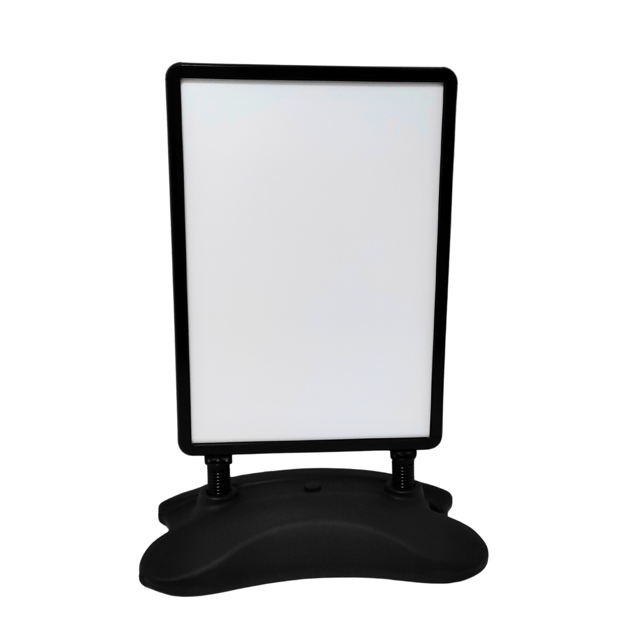 Black Heavy Duty Silver Pavement Sign Waterbase A1&A2 Outdoor Poster Display Stand