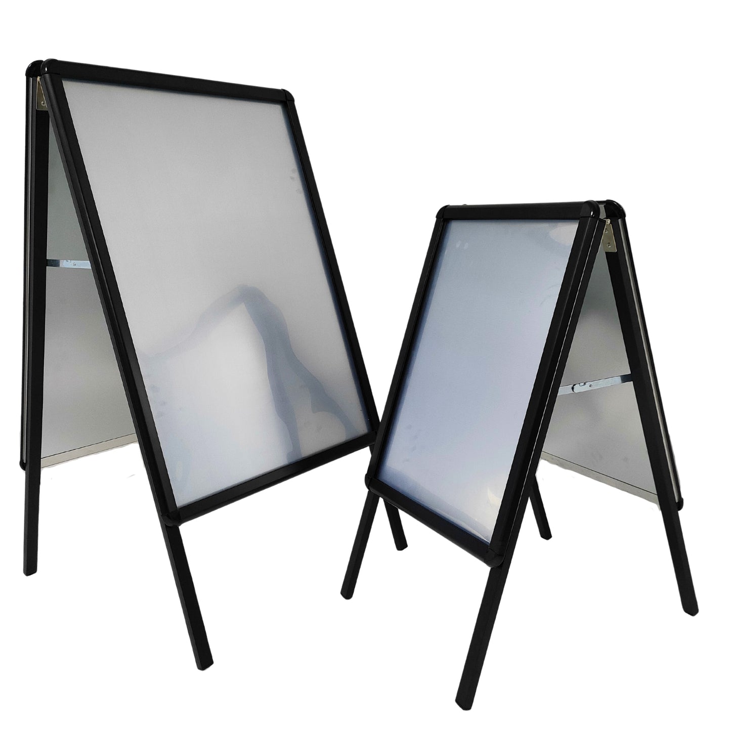 Black A-Board Double Side Quality Pavement Sign, Snap Frame Poster Display Stand