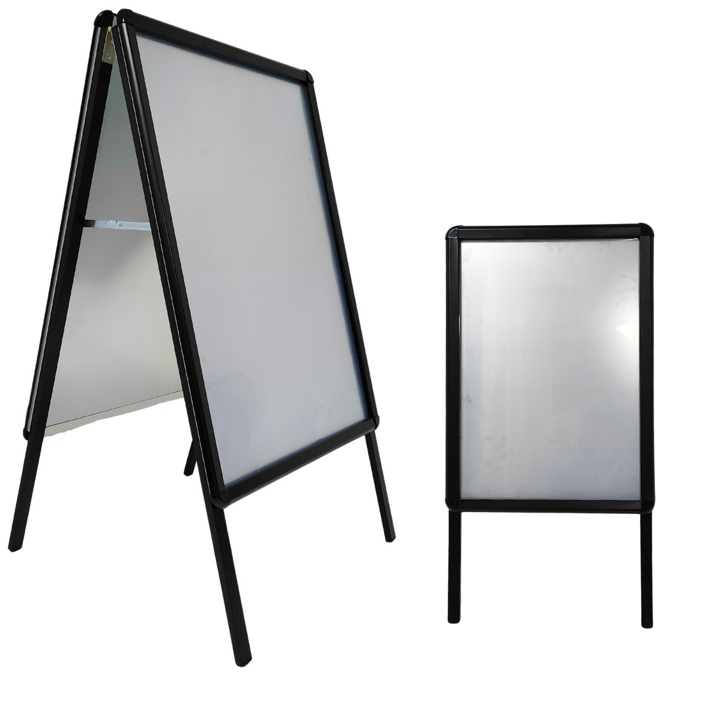 Black A-Board Double Side Quality Pavement Sign, Snap Frame Poster Display Stand
