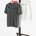Heavy Duty 2-Way Straight Arm Clothing Rail – Adjustable Black Retail Display Stand  with Castors & Brakes