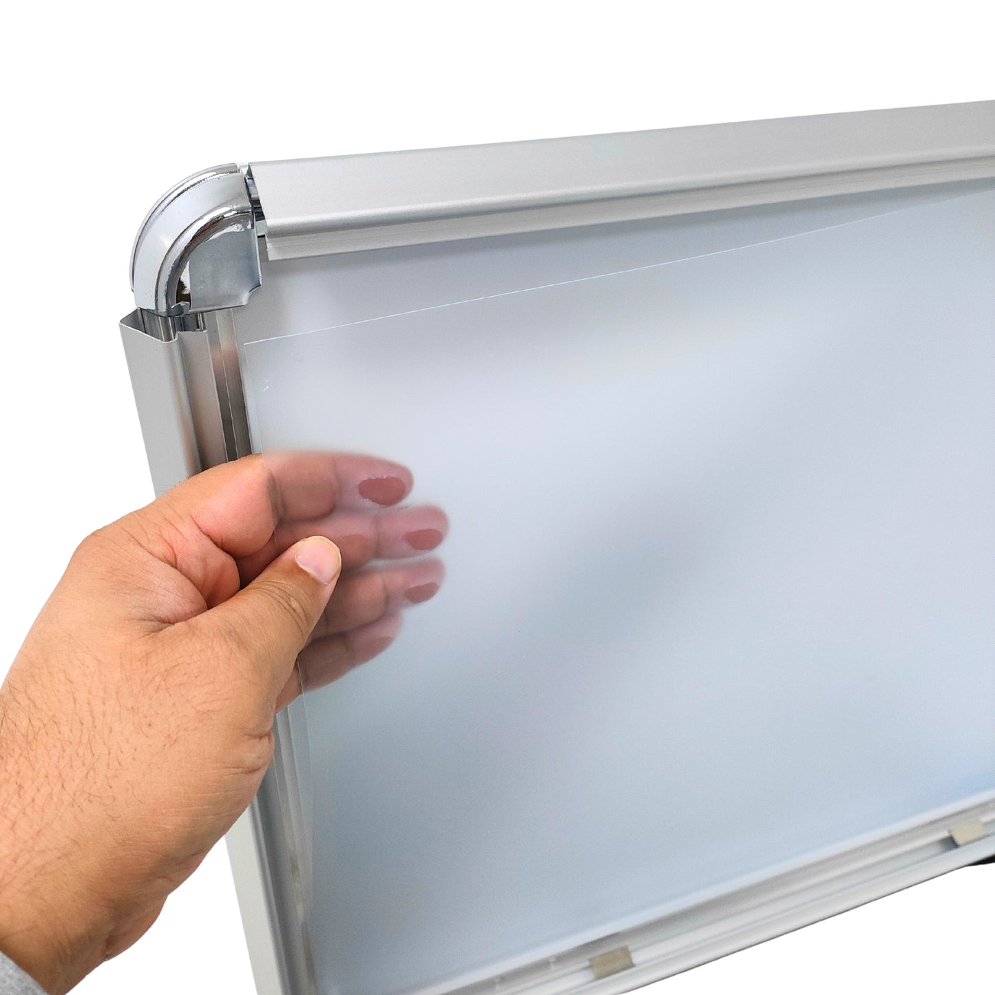 Heavy Duty Silver Pavement Sign Waterbase A-board, Outdoor Poster Display Stand