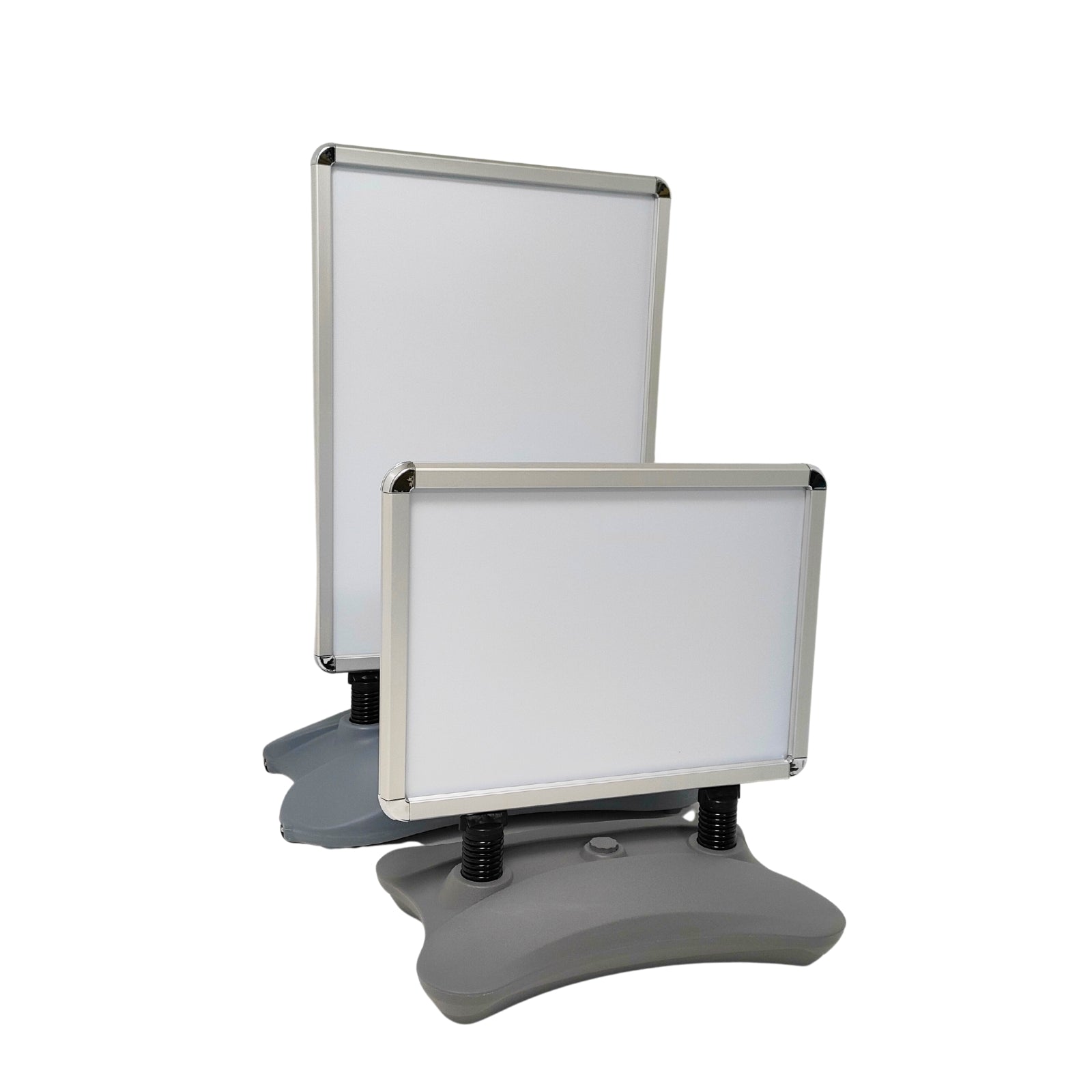 Heavy Duty Silver Pavement Sign Waterbase A-board, Outdoor Poster Display Stand