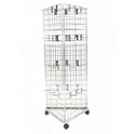 8ft Three-Way Grid Mesh Stand With Euro Hooks Included