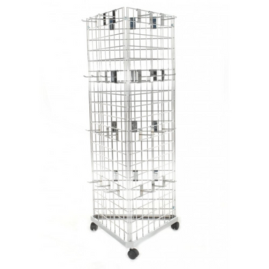 8ft Three-Way Grid Mesh Stand With Euro Hooks Included