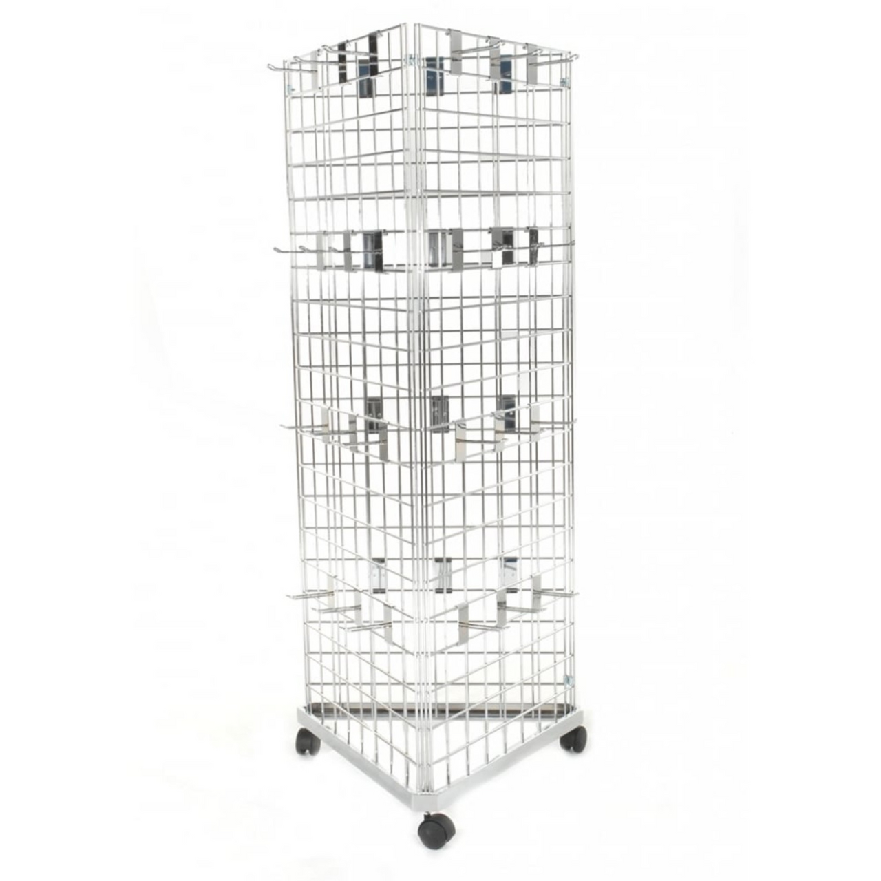 4ft Three-Way Grid Mesh Stand With Euro Hooks Included