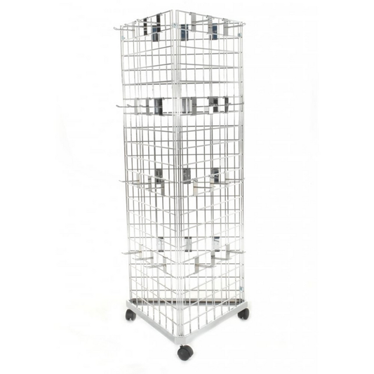 4ft Three-Way Grid Mesh Stand With Euro Hooks Included