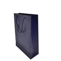 Blue Paper Carrier Bags with Rope Handles – Various Sizes and Matt Finishes