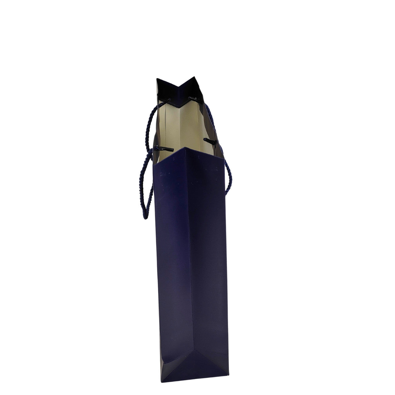 Blue Paper Carrier Bags with Rope Handles – Various Sizes and Matt Finishes