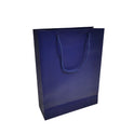 Blue Paper Carrier Bags with Rope Handles – Various Sizes and Matt Finishes