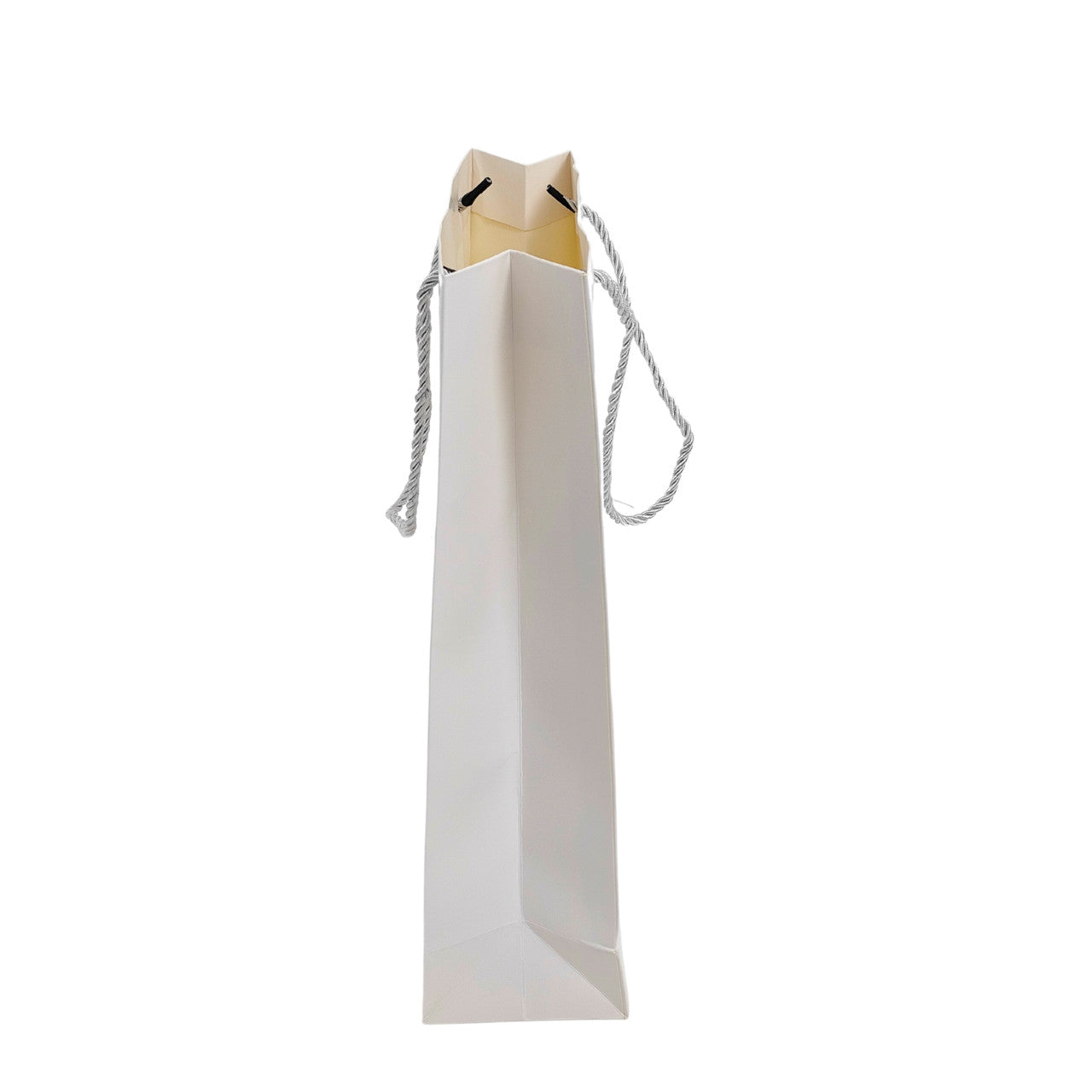 White Paper Carrier Bags with Rope Handles – Various Sizes and Matt Finishes