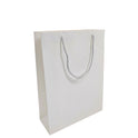 White Paper Carrier Bags with Rope Handles – Various Sizes and Matt Finishes