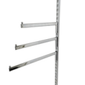 Chrome Straight Arm For Twin Slot Uprights For Retail Display Shopfittings