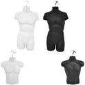 Male Hanging Body Form Full/Half Retail Mannequin,Black, White,