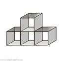 New Toughen Glass Cube Display Set Counter Top or Free standing Displays SIZE 4-A