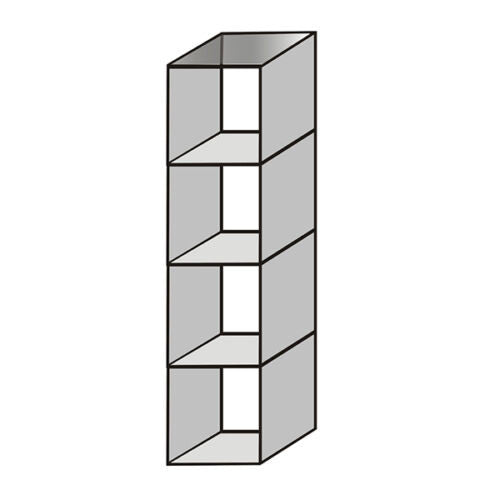 New Toughen Glass Cube Display Set Counter Top or Free standing Displays SIZE 4