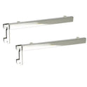 Twin Slot Pair of Glass Shelf Brackets Spur Fit