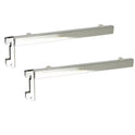 Twin Slot Pair of Glass Shelf Brackets Spur Fit