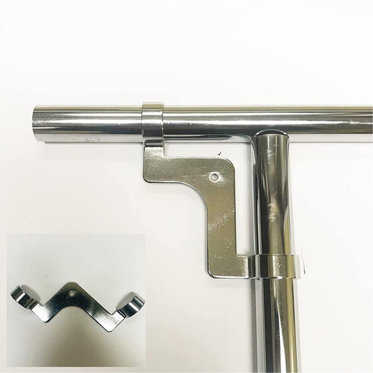 Panel Support Diameter New Clothes Garment Rail Walk In Wardrobe Chrome Tubing Hanging Rail System