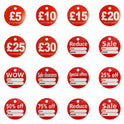100x Round Sale Reduce Special Offer Card Hanger Swing Special OfferTicket