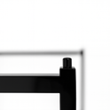 Heavy Duty 6-Way Straight Arm Clothing Rail – Adjustable Black Retail Display Stand with Castors & Brakes