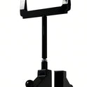 Heavy Duty 2-Way Sloping Arm Clothing Rail – Adjustable Black Retail Display Stand  with Castors & Brakes