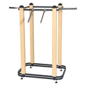 Oak Cladded Twinslot 4-way Gondola Rail 1400mm H X 603mm Wide