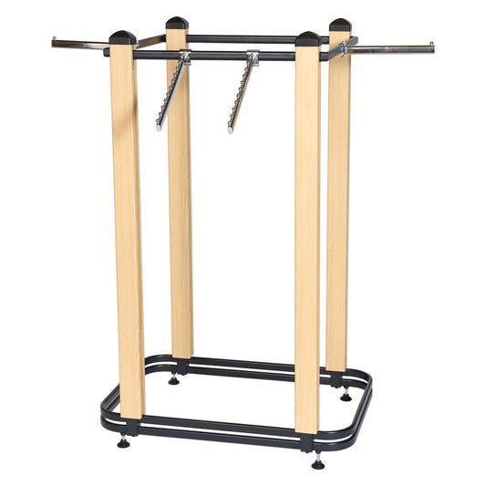 Oak Cladded Twinslot 4-way Gondola Rail 1400mm H X 603mm Wide