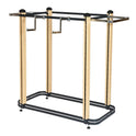 Oak Cladded Twinslot 4-way Floor Display Rail 1400mm H X 1003mm W
