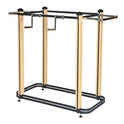Oak Cladded Twinslot 4-way Floor Display Rail 1400mm H X 1003mm W
