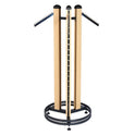 Oak Cladded Twinslot 3-way Floor Rail 1400mm High