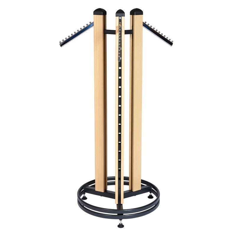Oak Cladded Twinslot 3-way Floor Rail 1400mm High