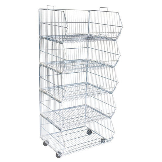 5 x Tier Stackable Display Baskets-60cm