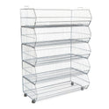 5 x Tier Stackable Display Baskets-100cm