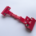 Plastic Red Rotated Clip-On Price Card Holders