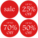 SALE & UP TO % OFF Double-Sided Hanging Sign
