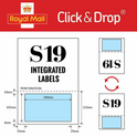 Pallets of S19 Royal Mail Click & Drop A4 Integrated Labels