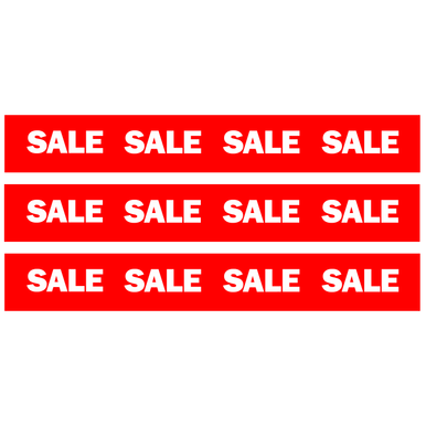SALE SALE SALE Poster Window Display Sign- Pack of 3