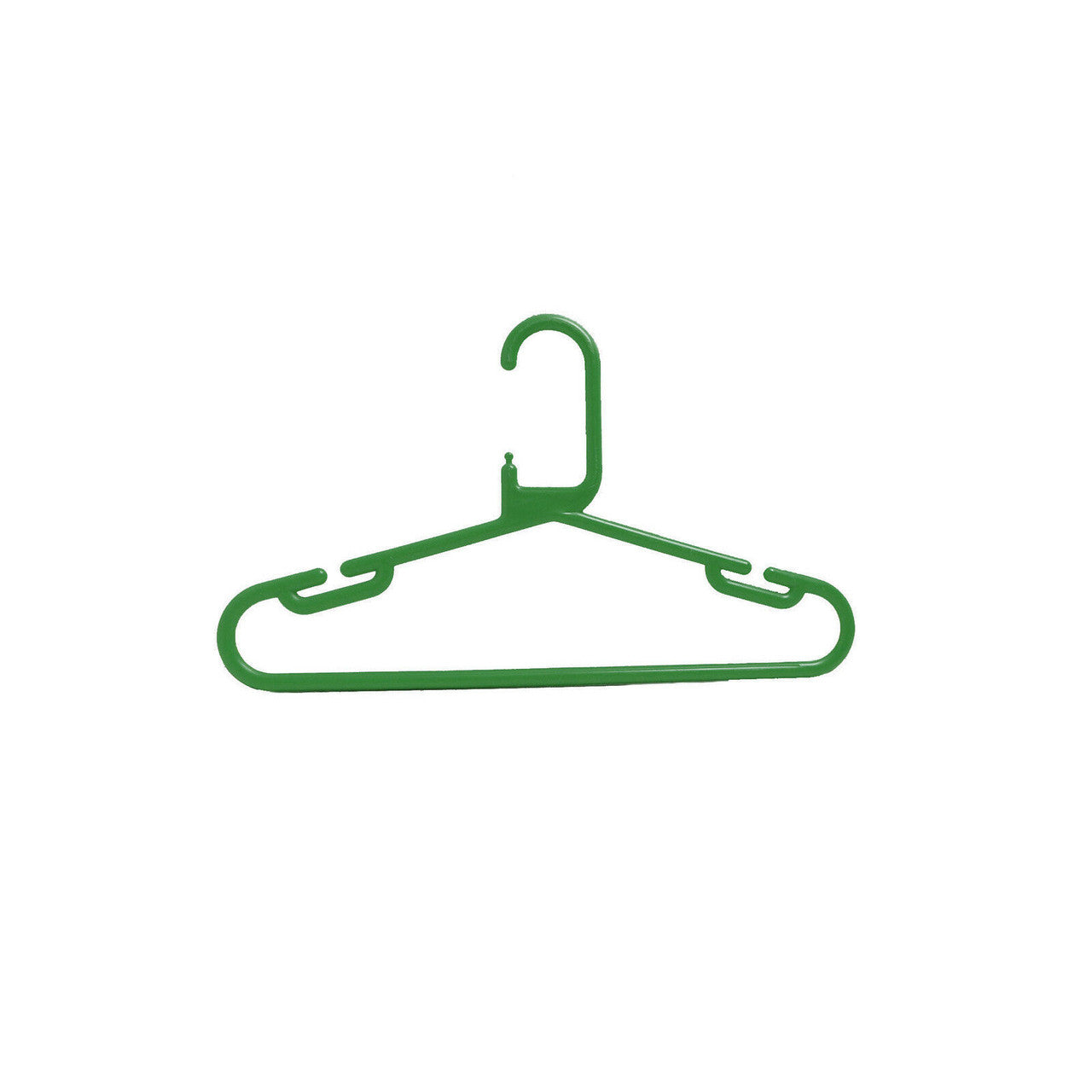100x  Green Strong Heavy Duty Plastic Kids Baby Hangers, Suit,trouser Garment Clothes Hanger