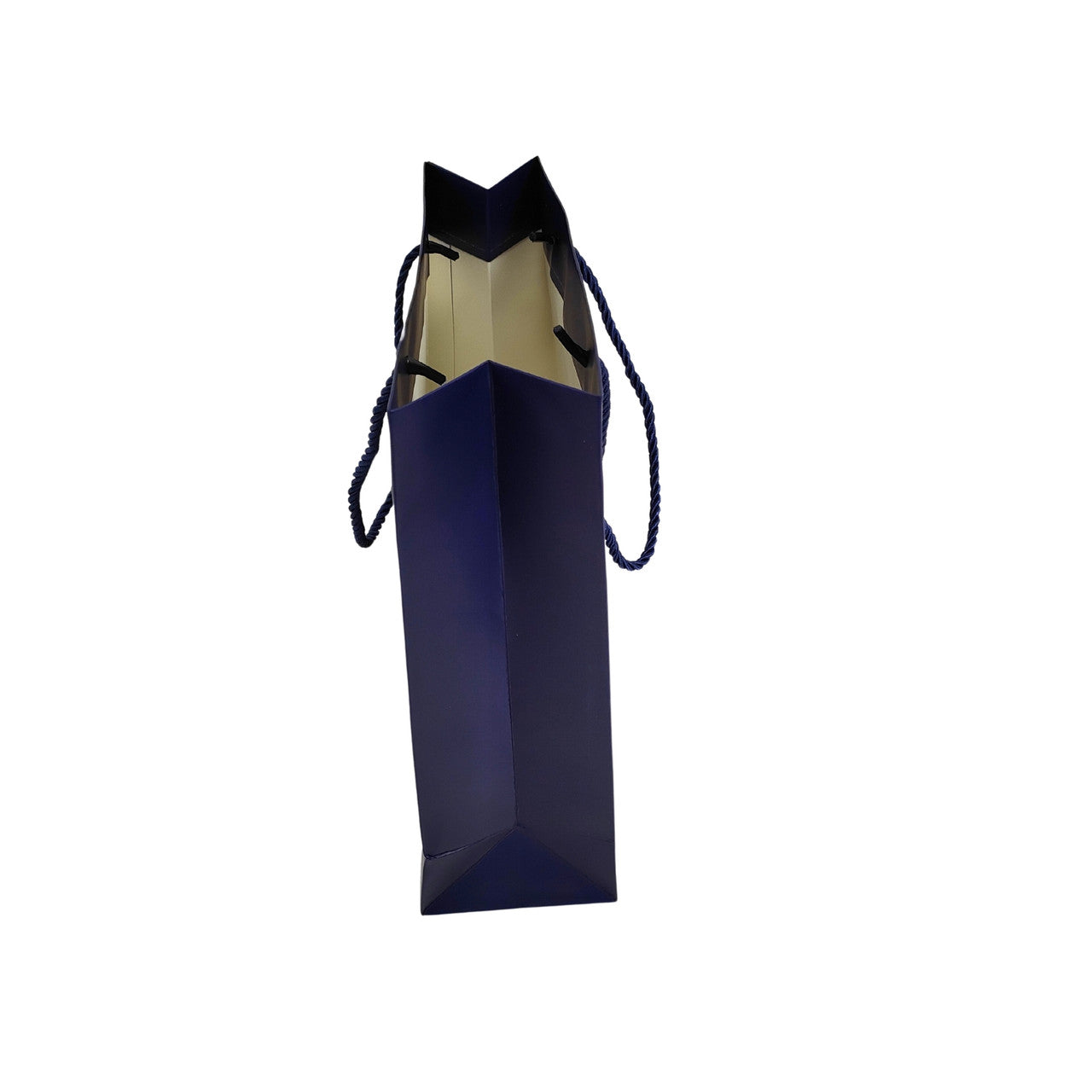 Blue Paper Carrier Bags with Rope Handles – Various Sizes and Matt Finishes