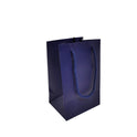 Blue Paper Carrier Bags with Rope Handles – Various Sizes and Matt Finishes